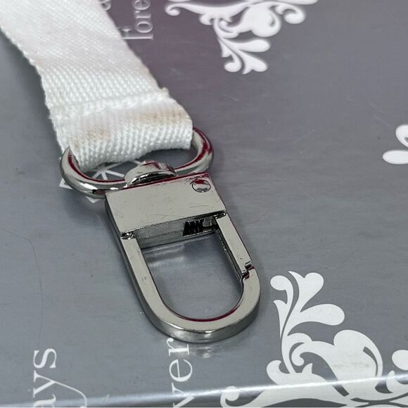 Red Canvas Semper K9 Supporter Patch Wristlet with White Strap - Picture 4 of 8